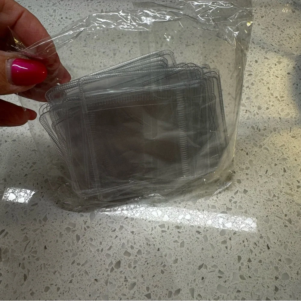 Set of 2 acrylic trinket and jewelry box includes 80 jewelry pouches New